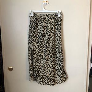 Leopard mini skirt